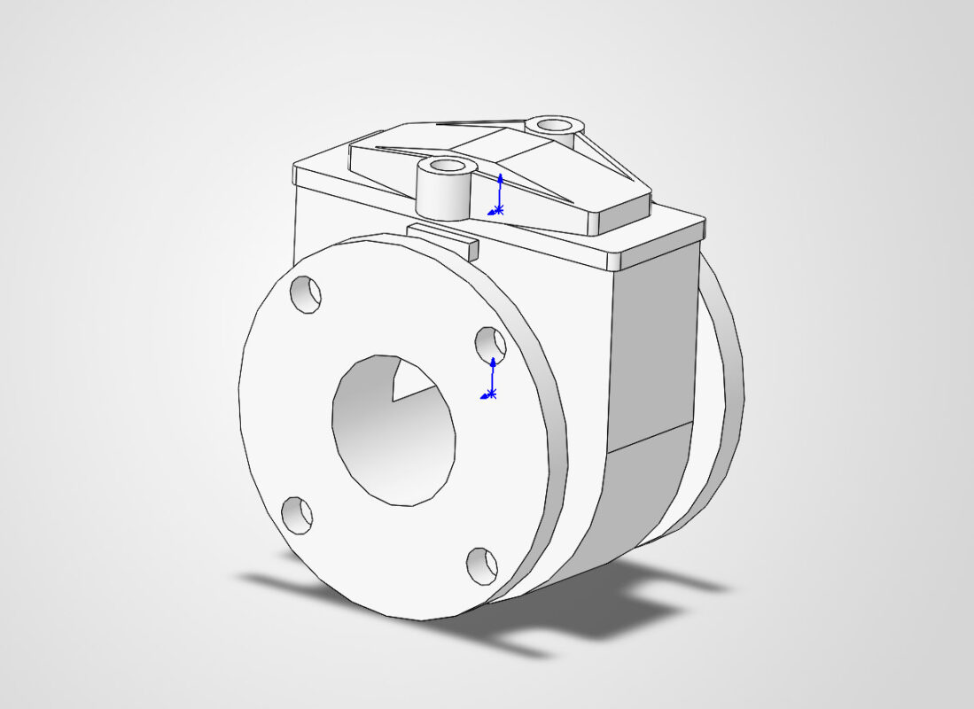 3D модель Корпус фильтра прямоточный FSP-80