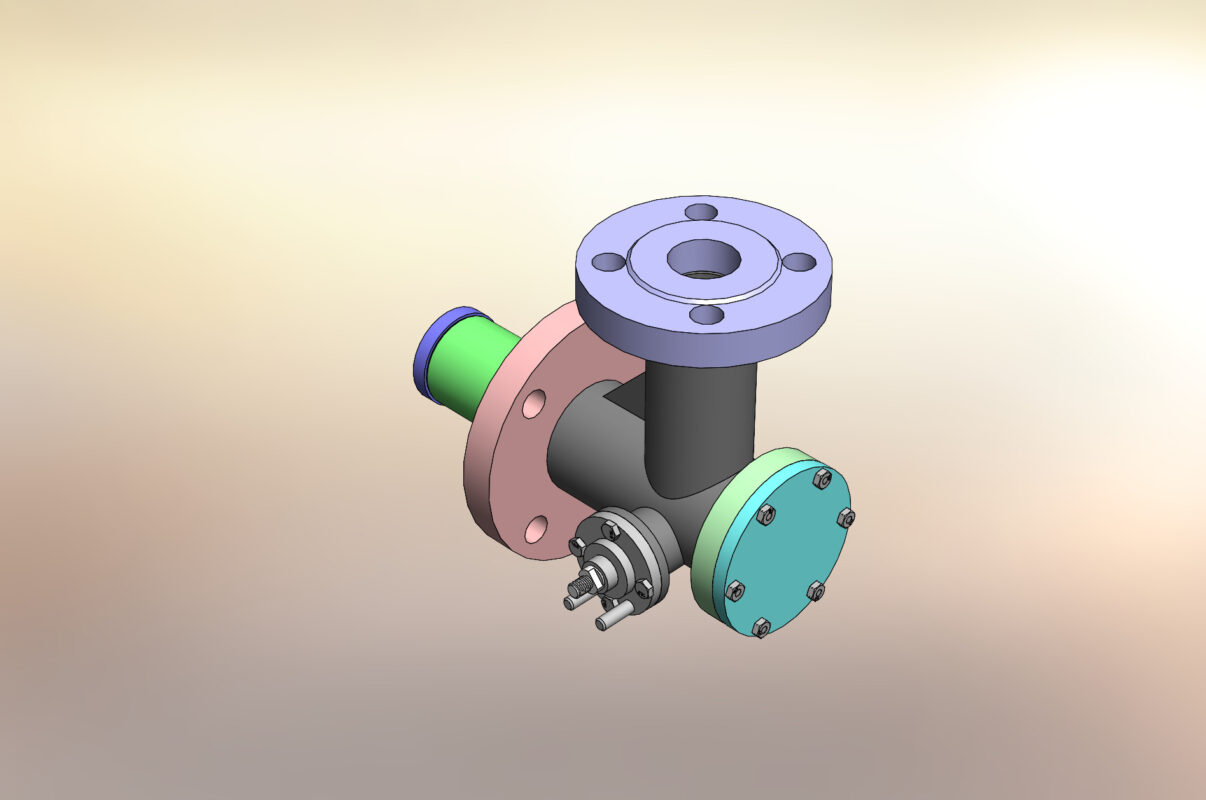 3D модель Клапан донный угловой ДУ-50