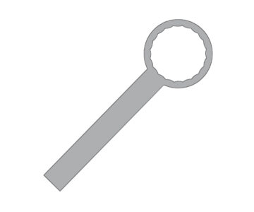 Чертеж Ключ крышки бачка ГУР Audi 80 B3