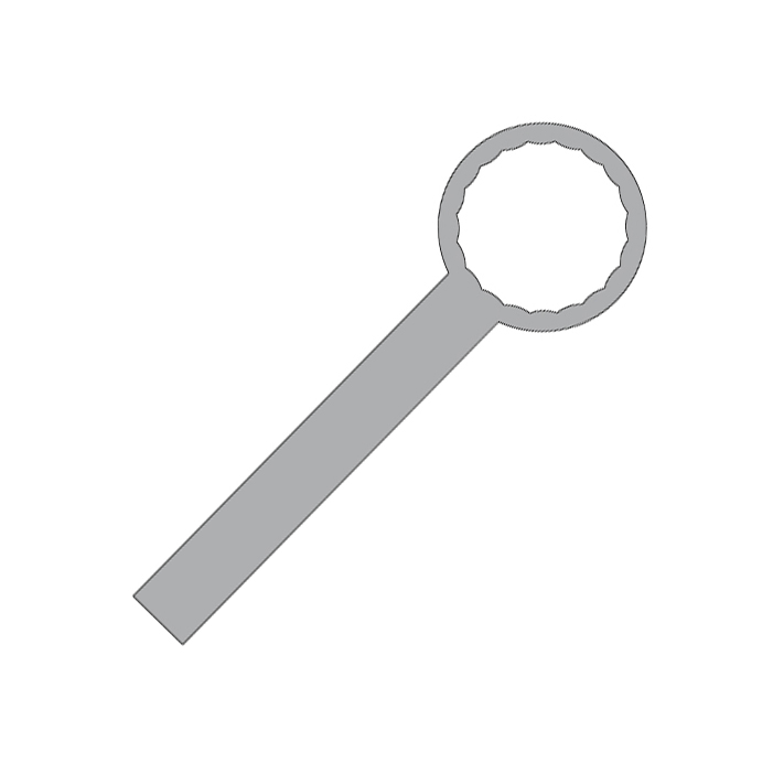 Чертеж Ключ крышки бачка ГУР Audi 80 B3