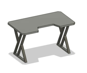 3D модель Компьютерный стол 1350X800X750