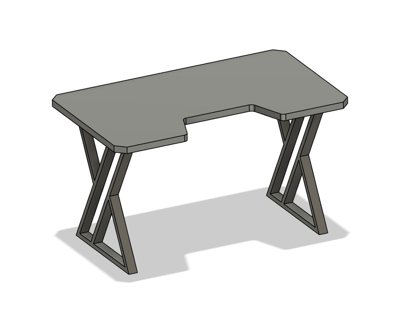 3D модель Компьютерный стол 1350X800X750