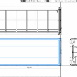 3D модель Модель контейнера 20м3 для мультилифта
