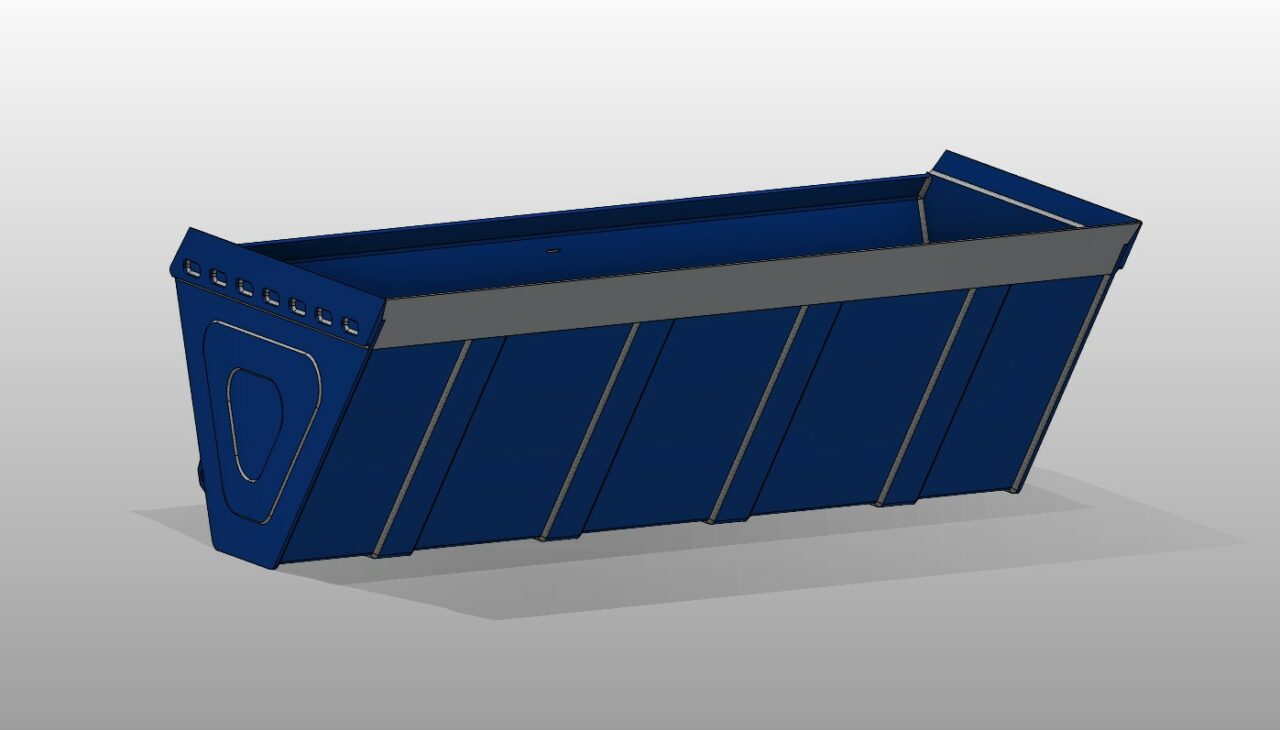 Чертеж Ковш мини-погрузчика Муравей 300