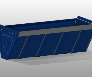 Чертеж Ковш мини-погрузчика Муравей 300