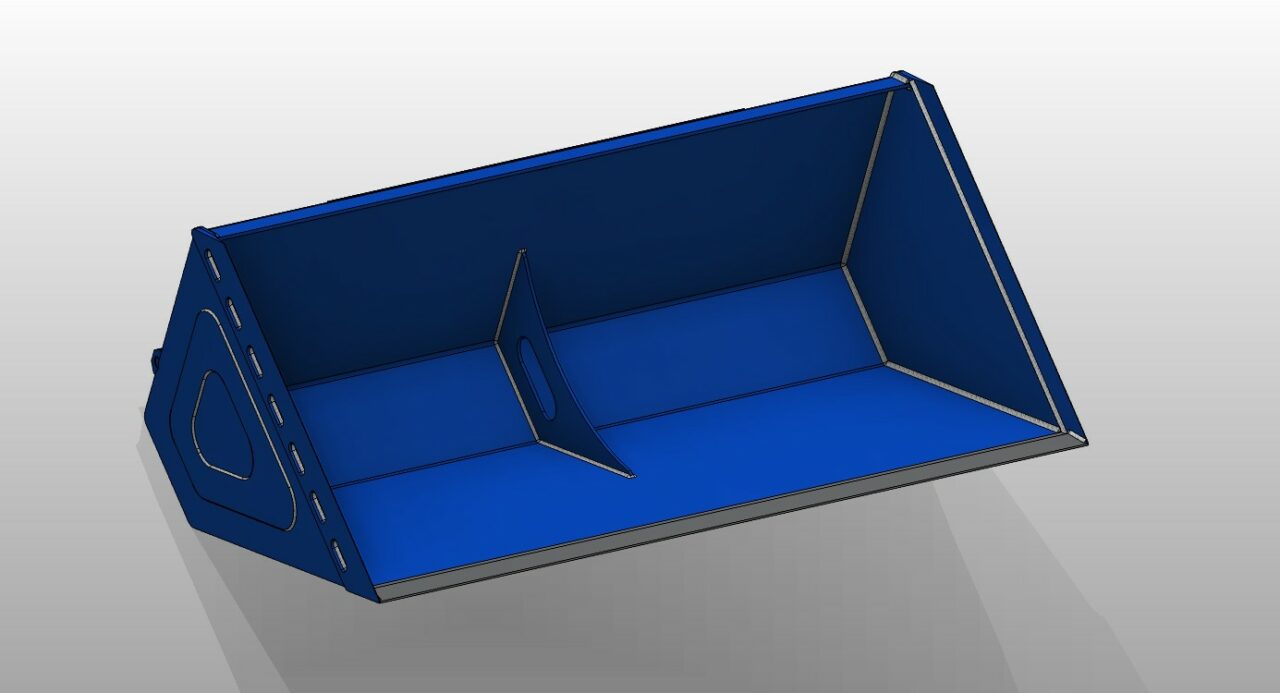 Чертеж Ковш мини-погрузчика Муравей 300