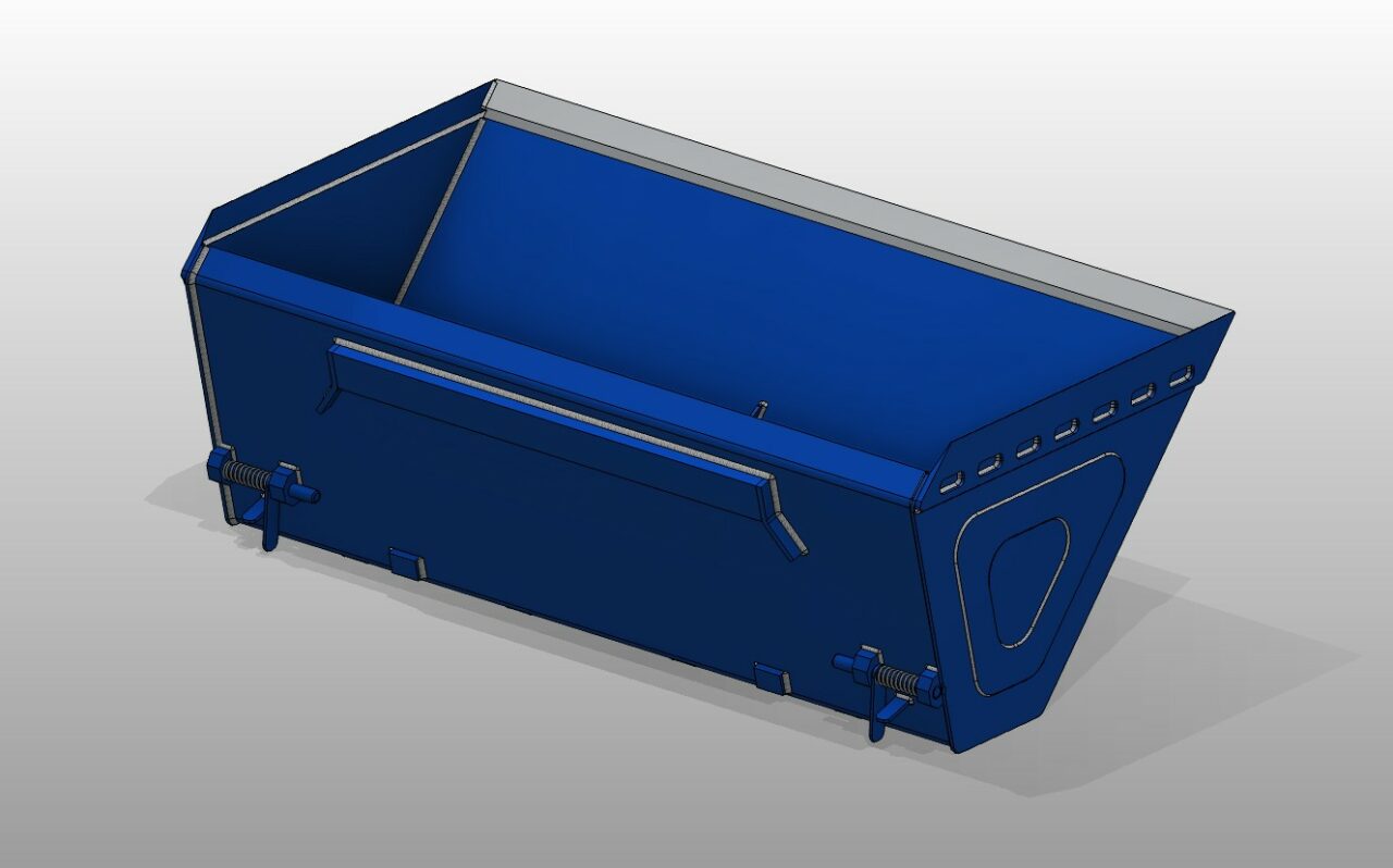 Чертеж Ковш мини-погрузчика Муравей 300