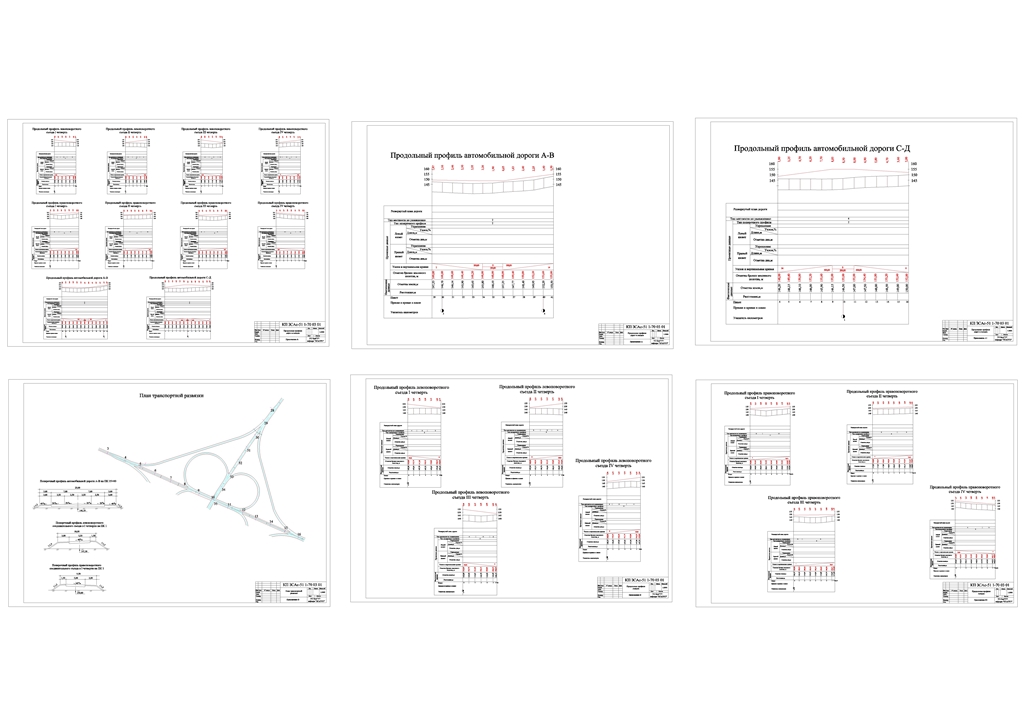 Чертеж Курсовой проект на тему: «Проектирование развязки автомобильной дороги Минская область ».