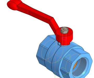 3D модель Кран шаровый 2 дюйма