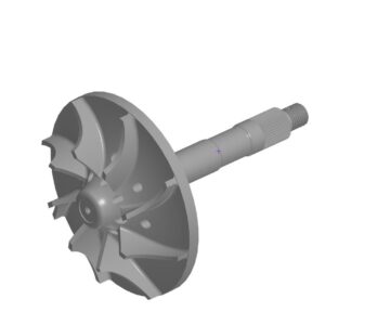 3D модель Крыльчатка водяного насоса для двигателей УТД-20 и 5Д20