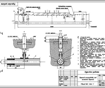 Чертеж Курсовая работа "Проект производства работ по газификации поселка"
