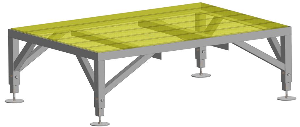 3D модель Регулировочный трап с 400 мм до 600 мм