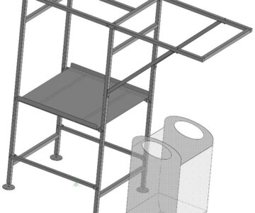 3D модель Рабочий стол с биг бэгом