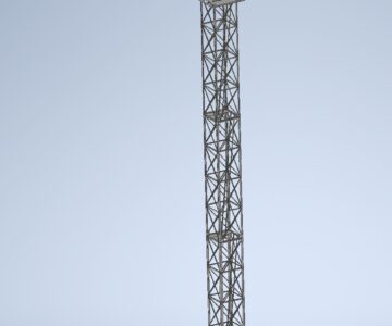 3D модель Прожекторная мачта 21 м