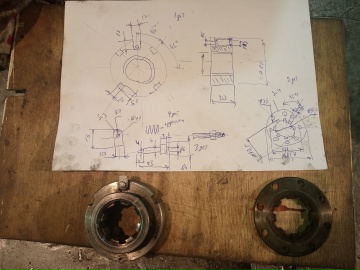 3D модель Гайка фрикциона коробки подач