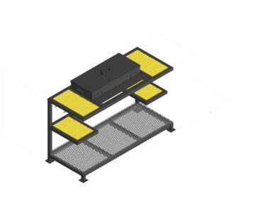 3D модель Мангал 1500х600х1010 мм