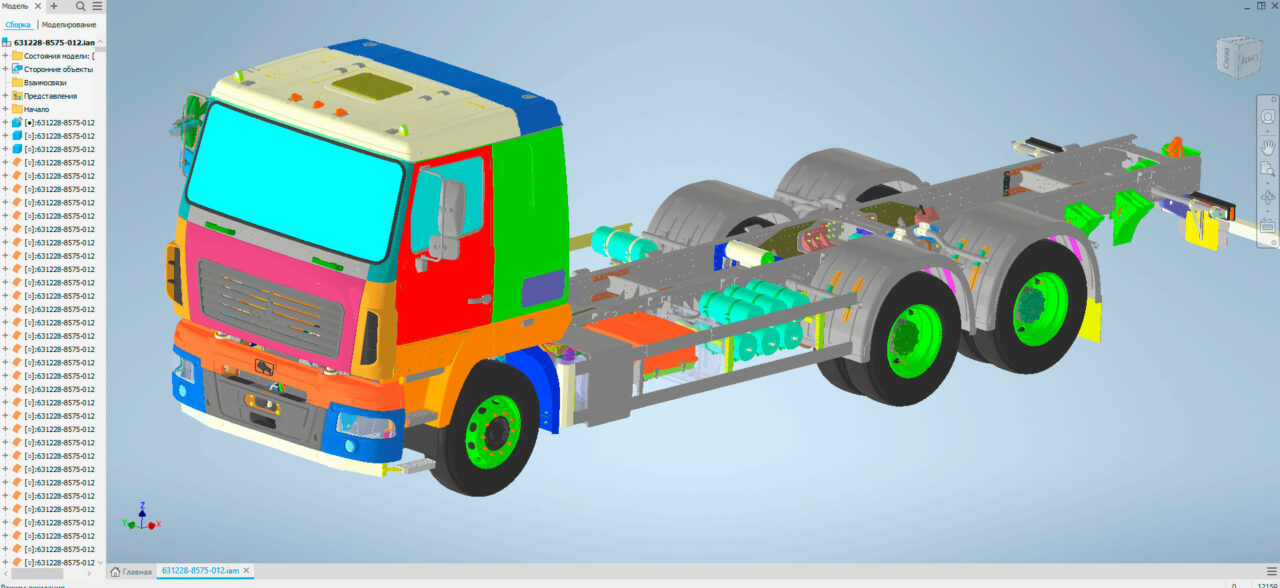 3D модель Габаритная модель МАЗ 631228