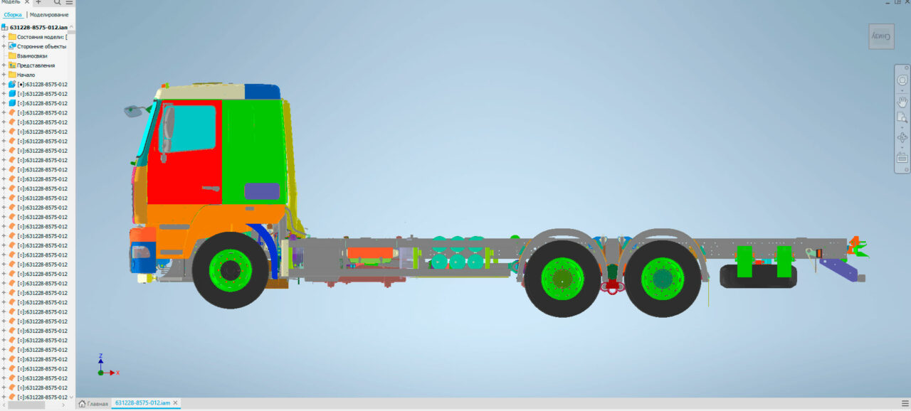 3D модель Габаритная модель МАЗ 631228