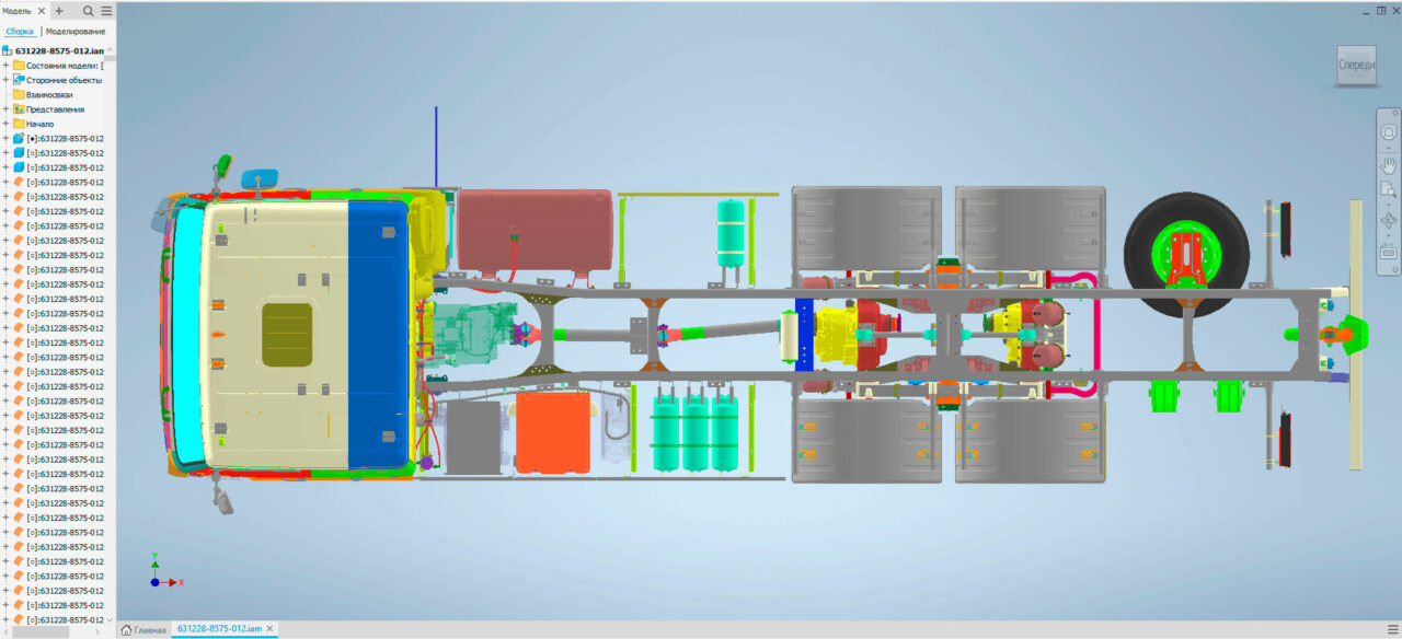 3D модель Габаритная модель МАЗ 631228
