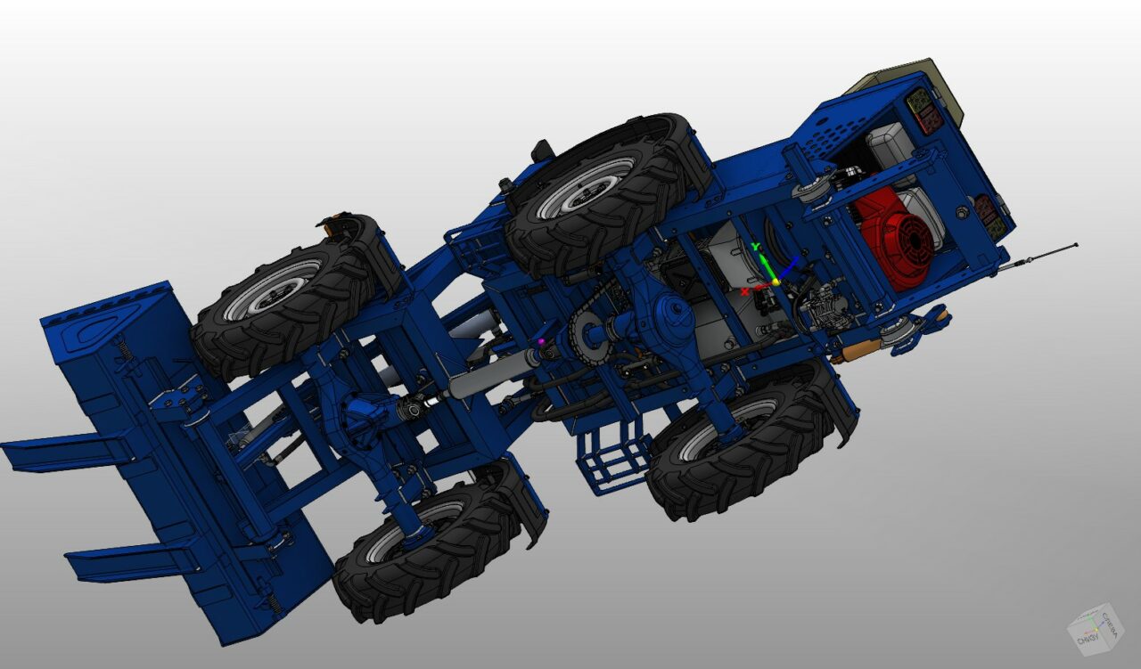Чертеж Ковш мини-погрузчика Муравей 300