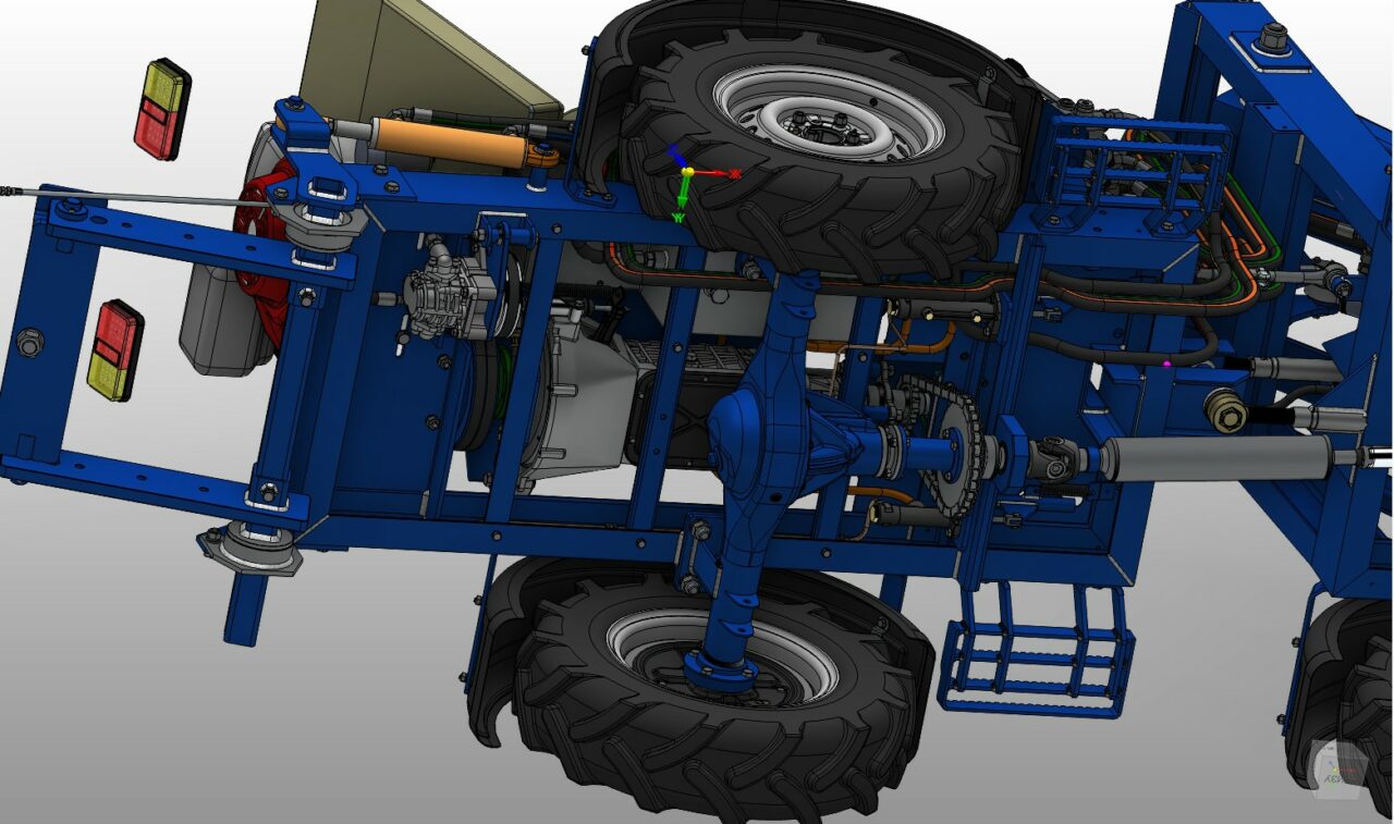 Чертеж Ковш мини-погрузчика Муравей 300