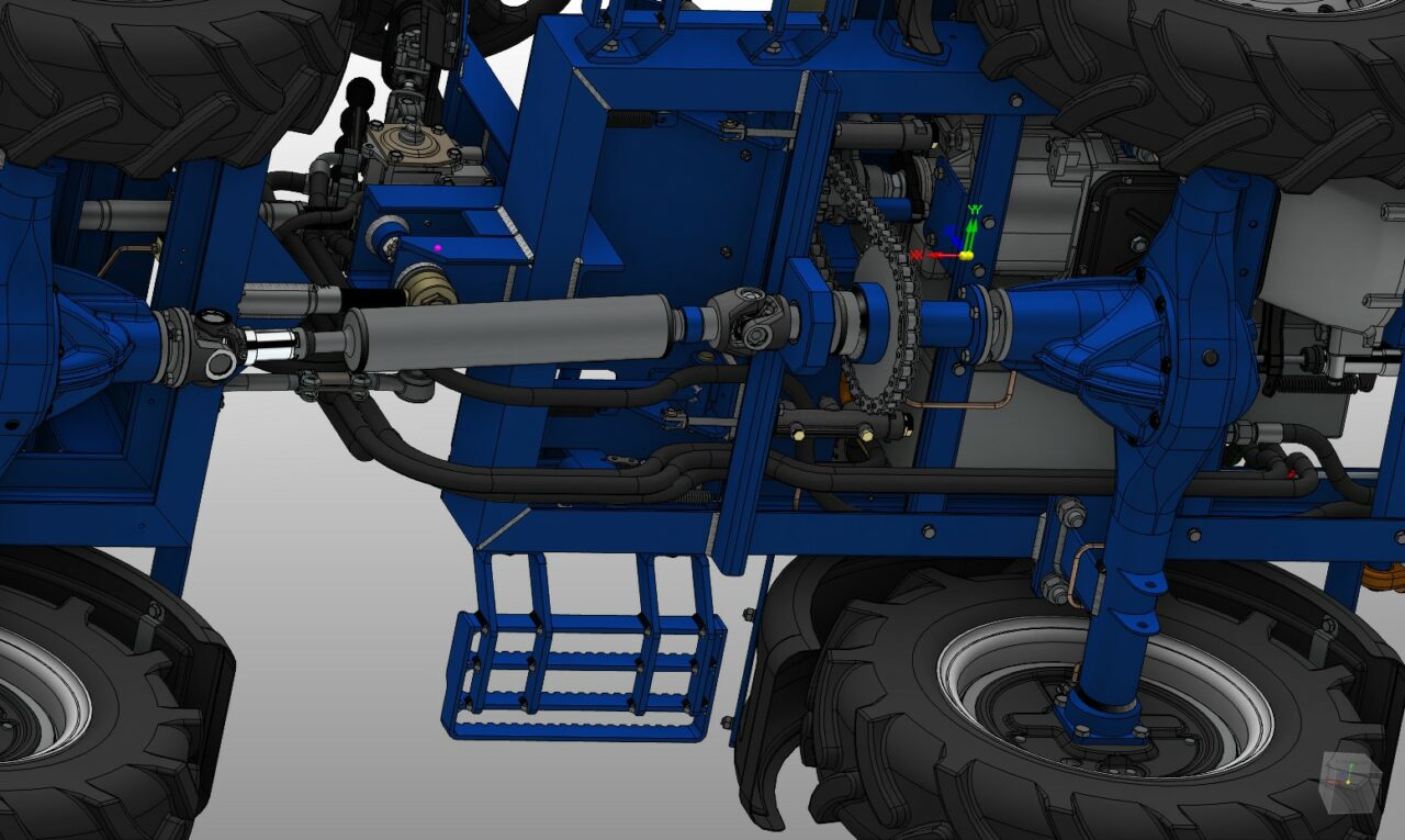 Чертеж Ковш мини-погрузчика Муравей 300