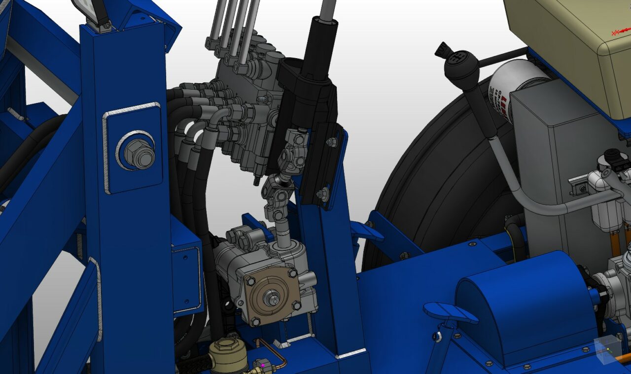 Чертеж Ковш мини-погрузчика Муравей 300