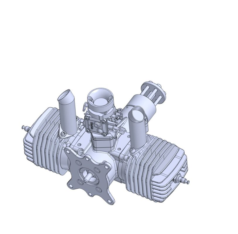 3D модель Поршневой авиационный двигатель 12 лс МЛ-120К
