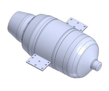 3D модель Малоразмерный газотурбинный двигатель (ТРД) 19 кгс МТ-20