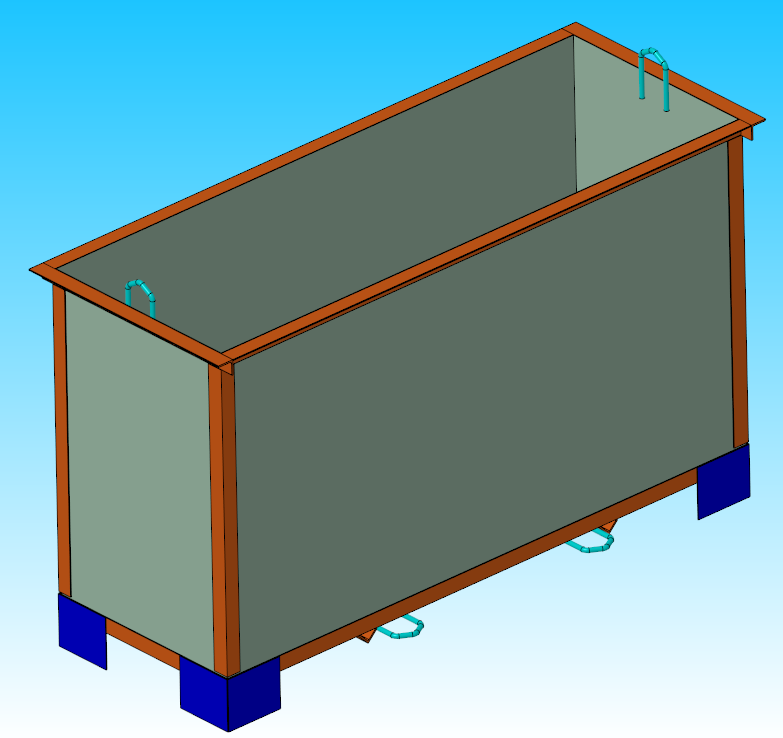 3D модель Модель мульды V=5.5 куб.м.
