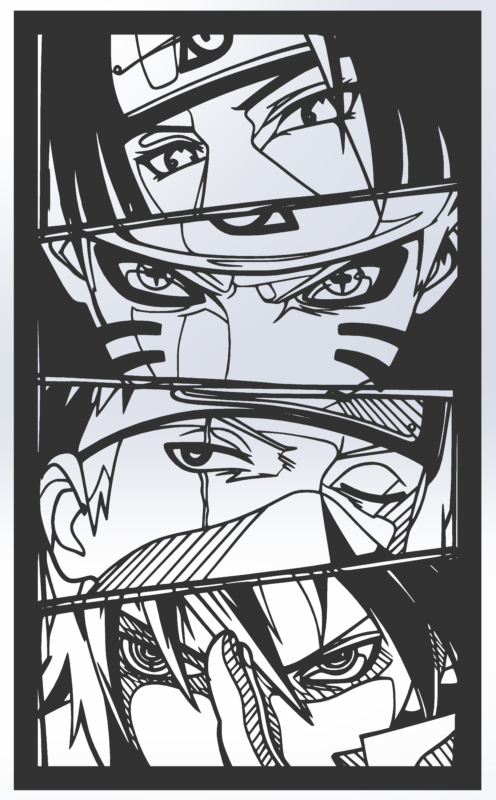 3D модель Пано по теме Наруто