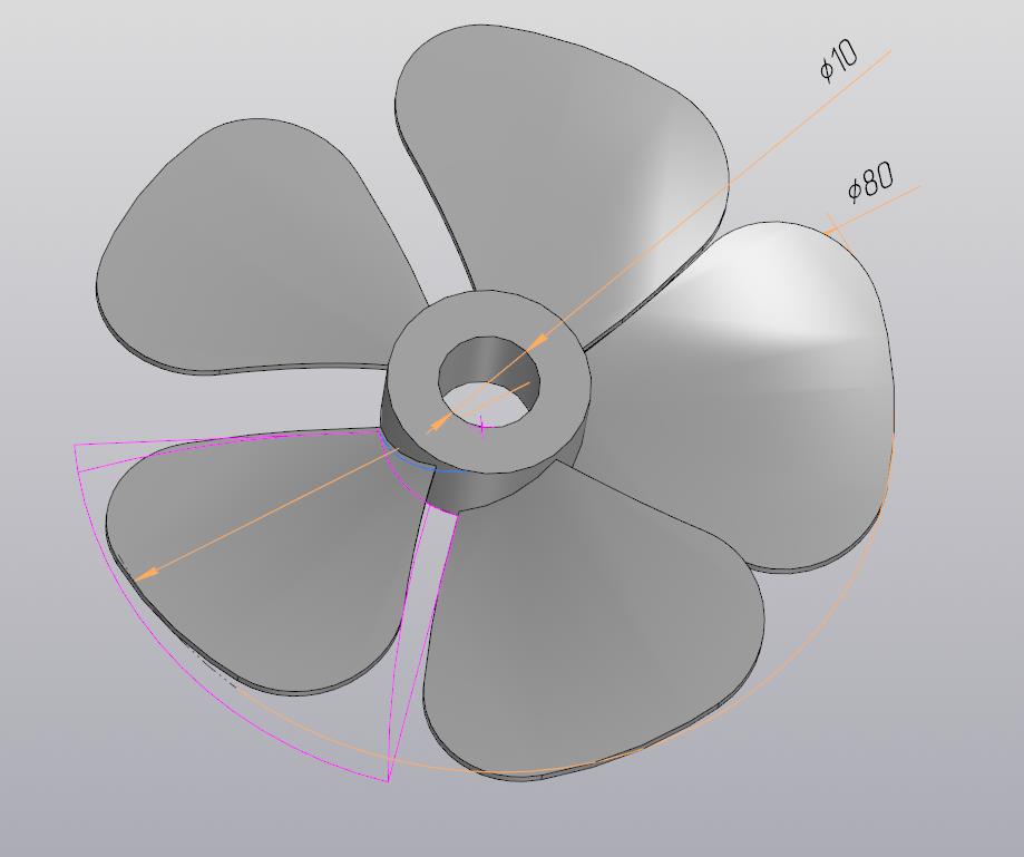 3D модель Винт корабля для печати