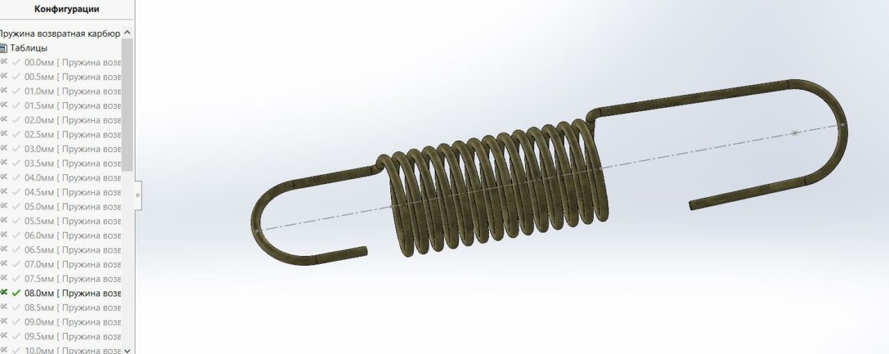 3D модель Пружины ВАЗ-2101 -2103