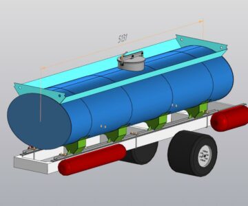 3D модель Ёмкость для водовоза 7 м3