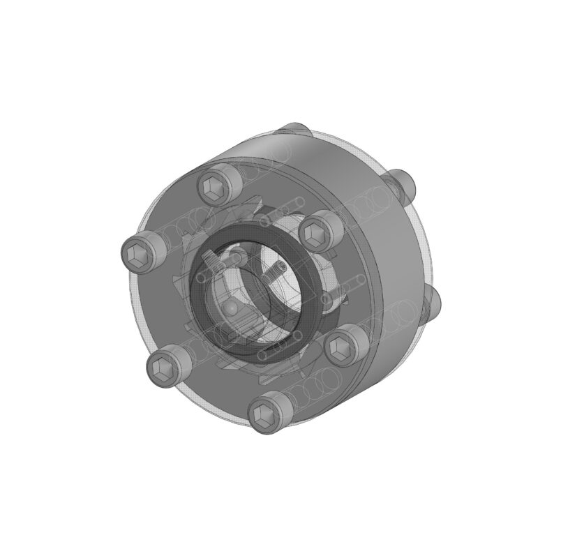 3D модель Муфта обгонная для вала диаметром 55 мм