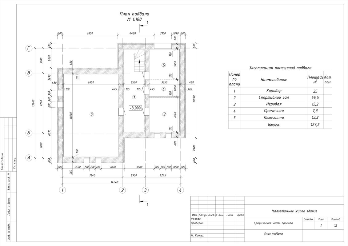 Чертеж Индивидуальный жилой дом (ИЖД)  в г. Арзамасе.