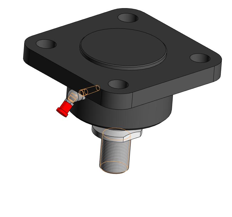 3D модель Опора гидроцилиндра для автомобиля КамАЗ