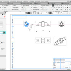 3D модель Сборочный чертеж и 3д модель механизма очистки мусоропровода