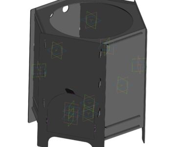 3D модель Печь разборная под казан