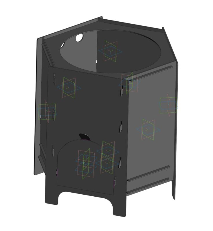 3D модель Печь разборная под казан