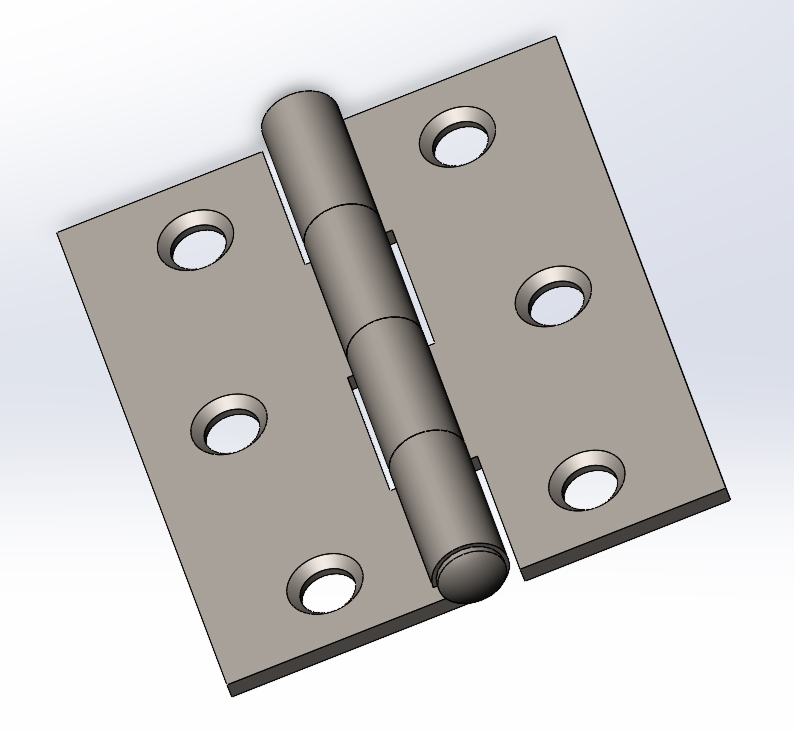 3D модель Петля карточная 50х40
