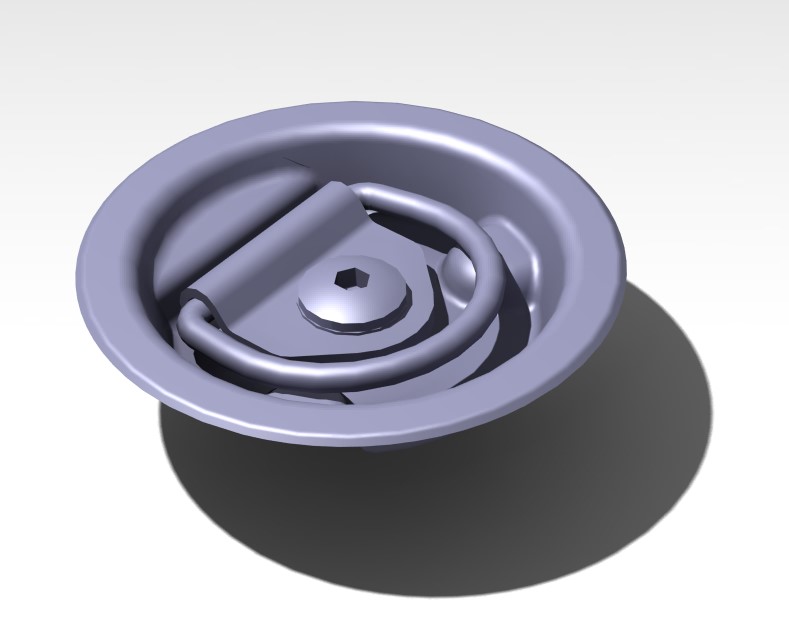 3D модель Петля крепления груза Газель