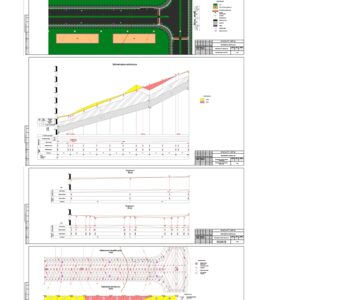 Чертеж Проектирование городской улицы с шириной улицы в красной линии 45 метров Тюменской области