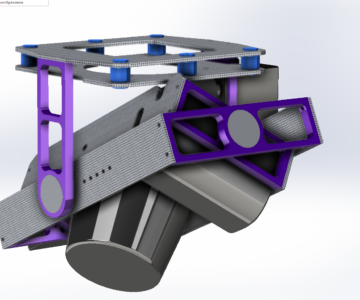 3D модель Модель сервоподвеса фотокамеры SONY ALFA , для квадрокоптера.