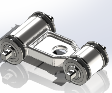 3D модель Буксовый поводок тепловоза 2ТЭ116