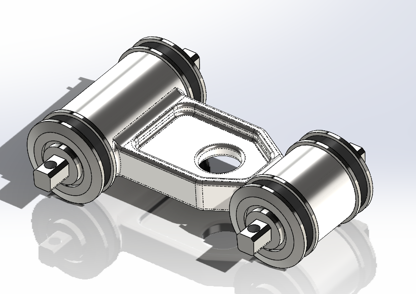 3D модель Буксовый поводок тепловоза 2ТЭ116