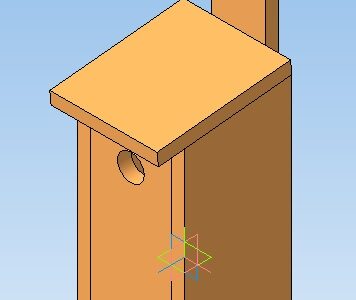 3D модель Скворечник 252х200х395 мм