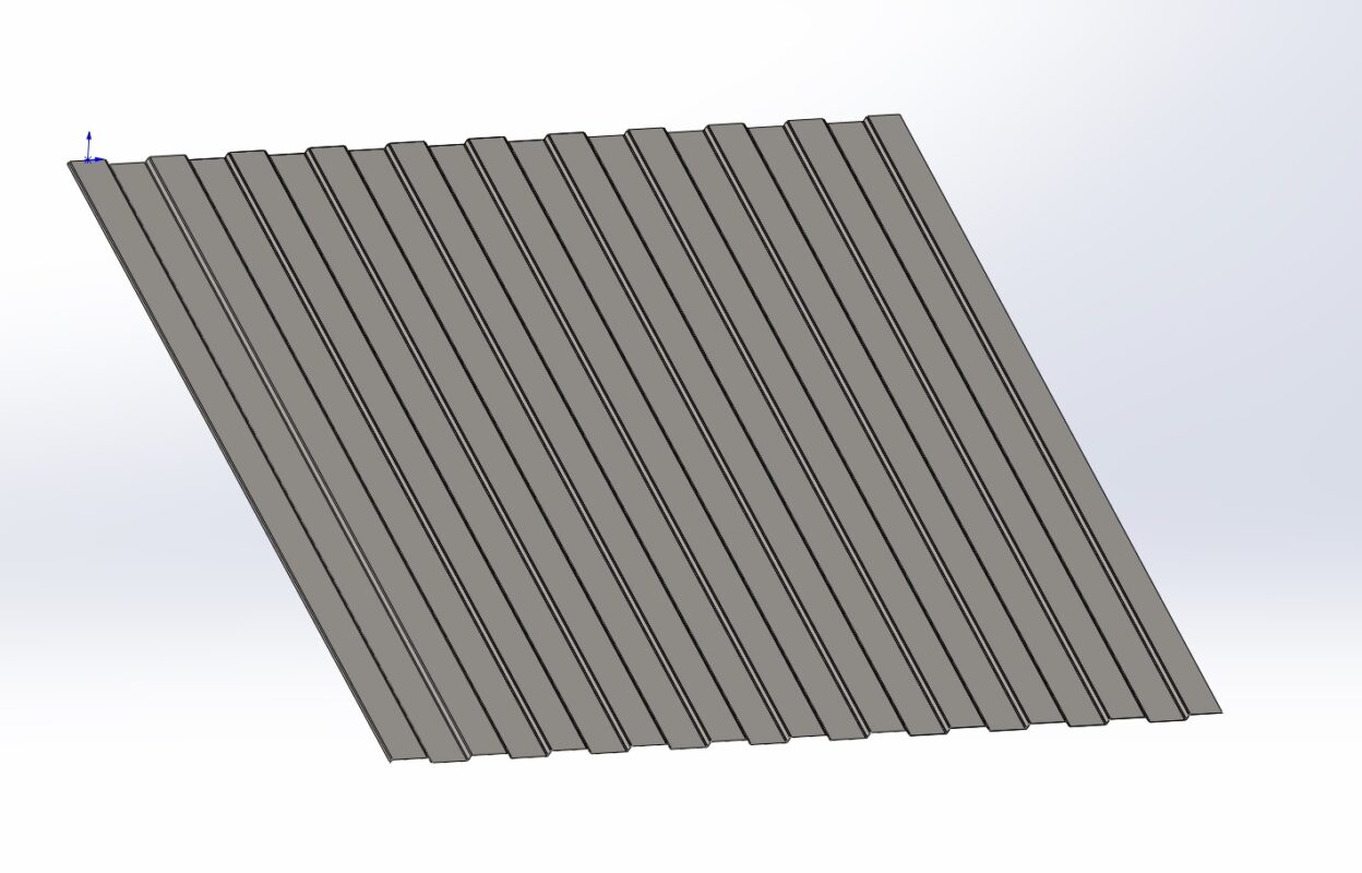 3D модель Профнастил С-8