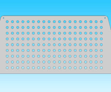 Чертеж Решетки радиатора УАЗ 469 (hunter)