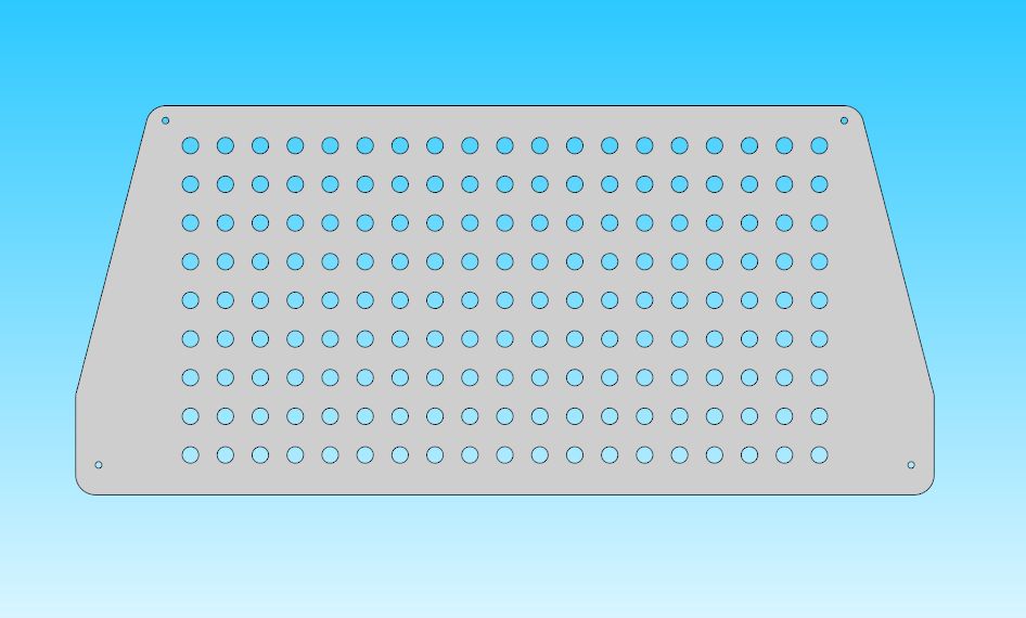 Чертеж Решетки радиатора УАЗ 469 (hunter)